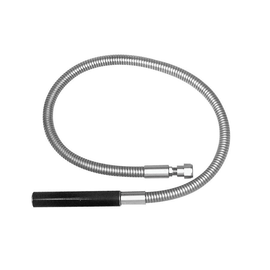 Fisher 71404 Hose Assembly With Handle and Adapter, For Use With T and S Brass Pre-Rinse Units, 3/4 in, FNPT, 44 in L, Stainless Steel, Domestic
