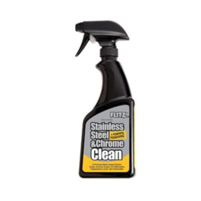 Flitz® SP 01506 Stainless Steel and Chrome Cleaner, 16 oz Spray Bottle, Liquid, Colorless to Slight Amber, Mild