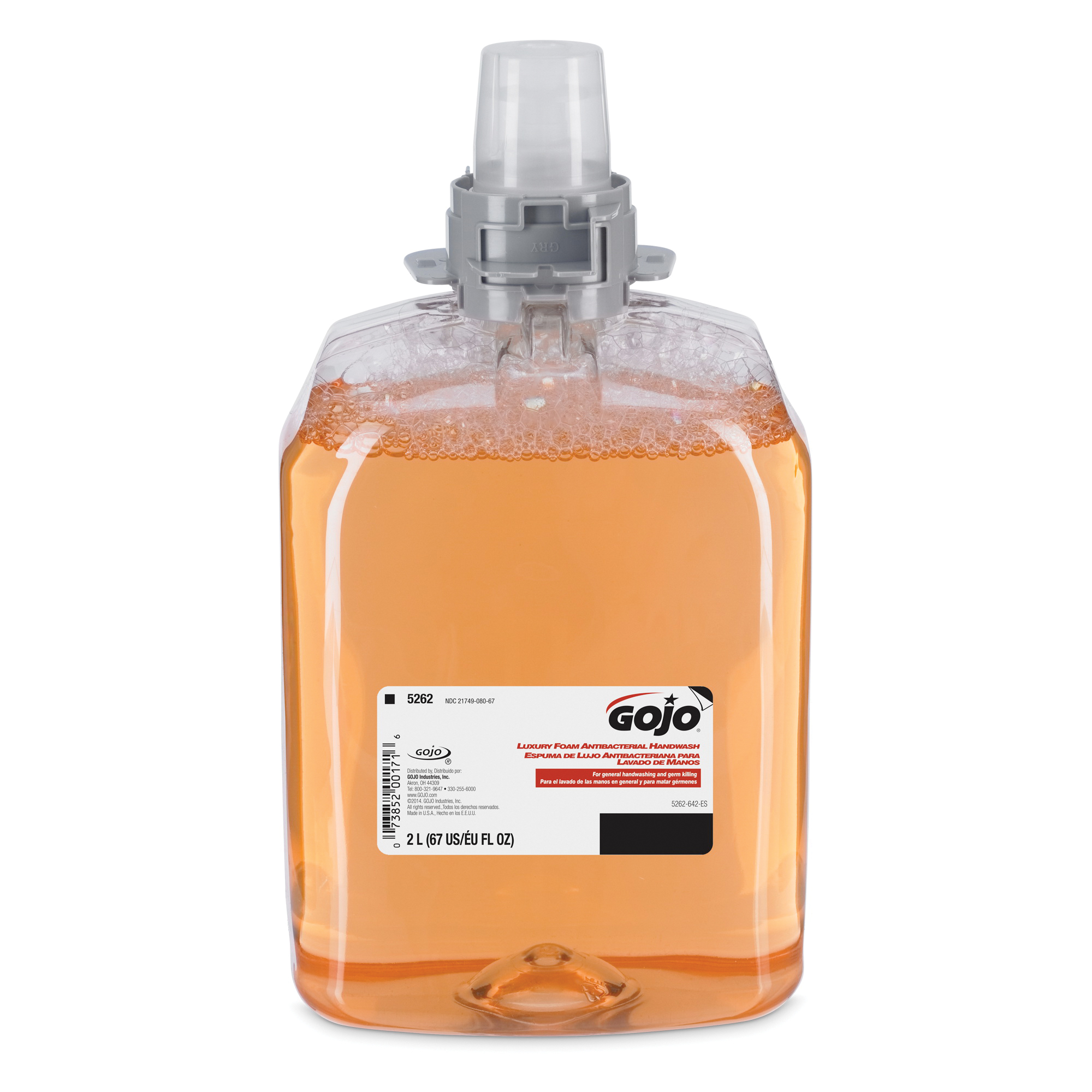 PROVON® 5186-03 Antimicrobial Handwash, 1250 mL Nominal, Dispenser Refill Package, Foam Form, Fruity Odor/Scent, Orange