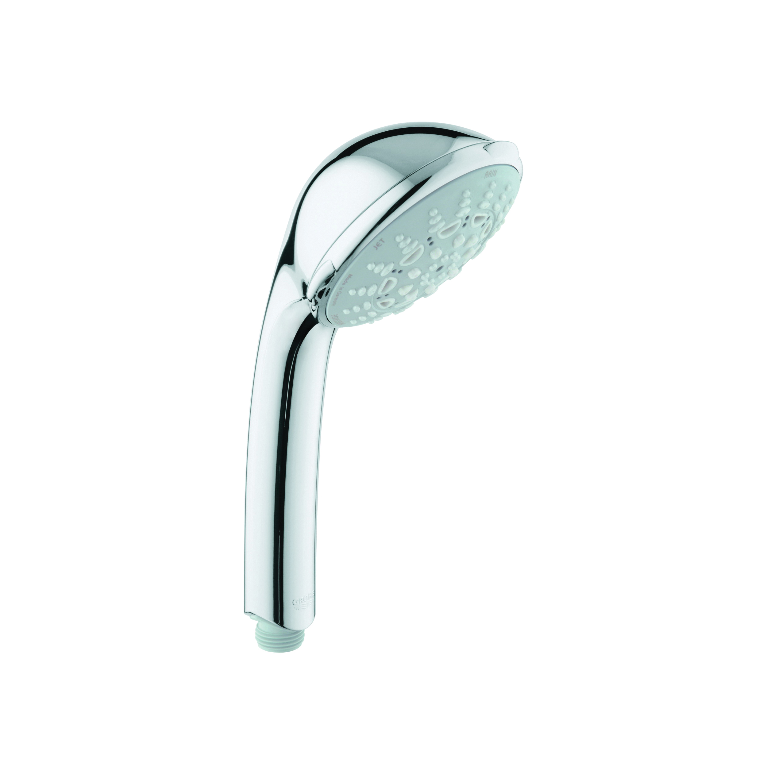 GROHE 28897000 Hand Shower, Relexa® 100 Five, 2.5 gpm Maximum, 5 Sprays, 1/2 in, Import