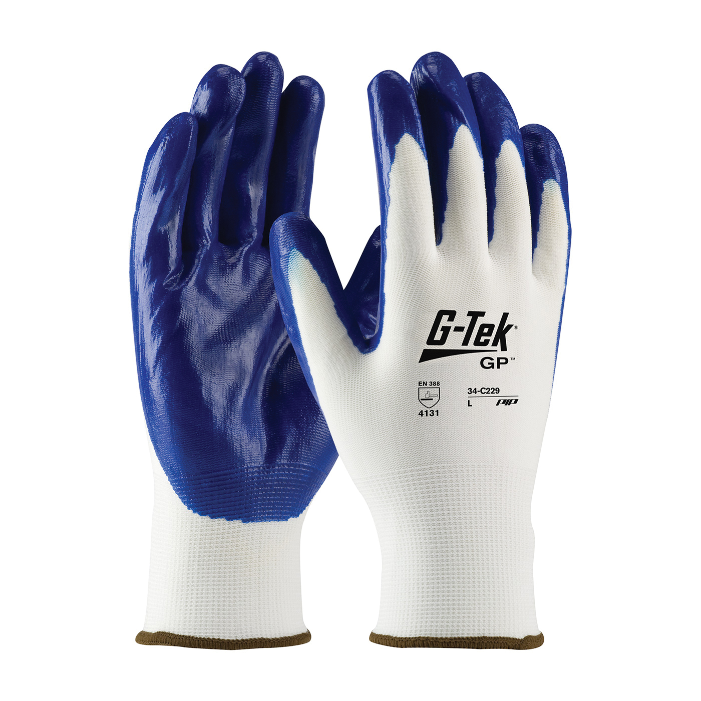 G-Tek® MaxiFlex® Elite 34-274/S Cut Resistant Gloves, Seamless Style, S, Nitrile Palm, Blue, Continuous Knit Wrist Cuff, Resists: Abrasion, Cut, Puncture and Tear, Nylon/Lycra® Lining