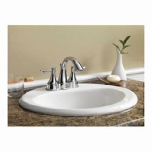 Gerber Maxwell 21" x 18" Oval Lavatory Self-Rimming Sink Basin in White 