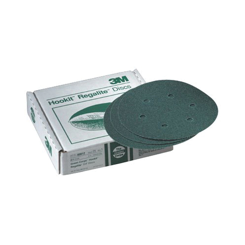 Green Corps™ 051144-01915 Coated Abrasive Disc, 5 in Dia, 7/8 in Center Hole, 24 Grit, Extra Coarse Grade, Ceramic Abrasive, Hub and Retainer Nut Attachment