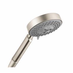 Hansgrohe 04341820 3-Jet Hand Shower, Raindance S 100 AIR, 2 gpm Flow Rate, 3 Sprays, 4 in Dia Head, 1/2 in Connection