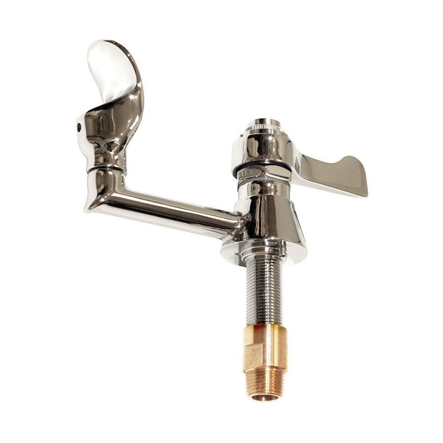 Haws® 5054LF Drinking Faucet With Automatic Stream Regulation, 1/2 in OD Slip Joint Connection, Brass, Polished Chrome
