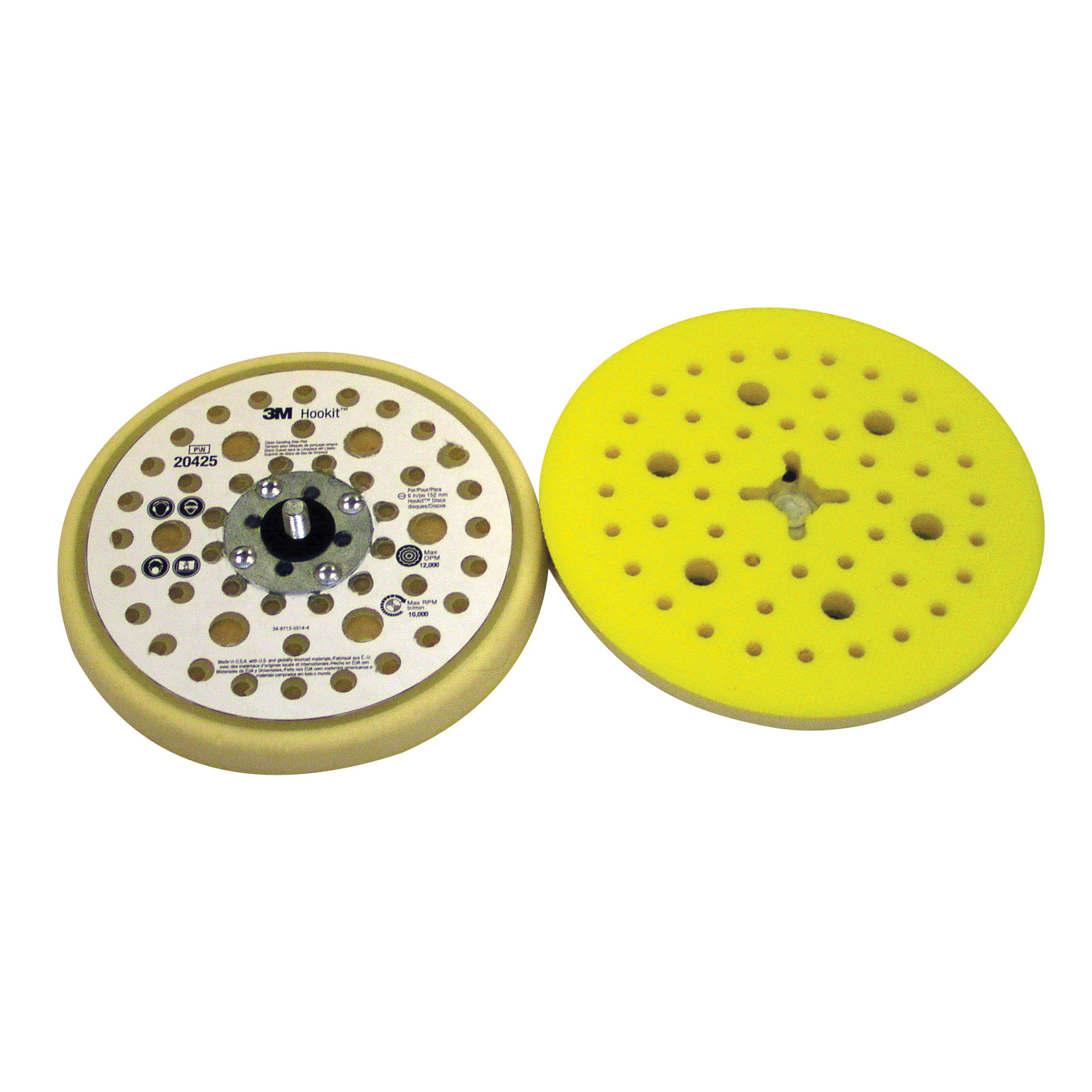 Hookit™ 051141-20356 Dust Control Firm Density Disc Pad, 6 in Dia Pad, Hookit™ Attachment