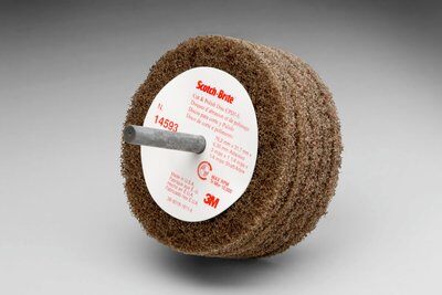 product Scotch-Brite™ 7010364779 Disc Deburring and Clean Non-Woven, 6 in Dia Disc, Very Coarse Grade, Silicon Carbide Abrasive