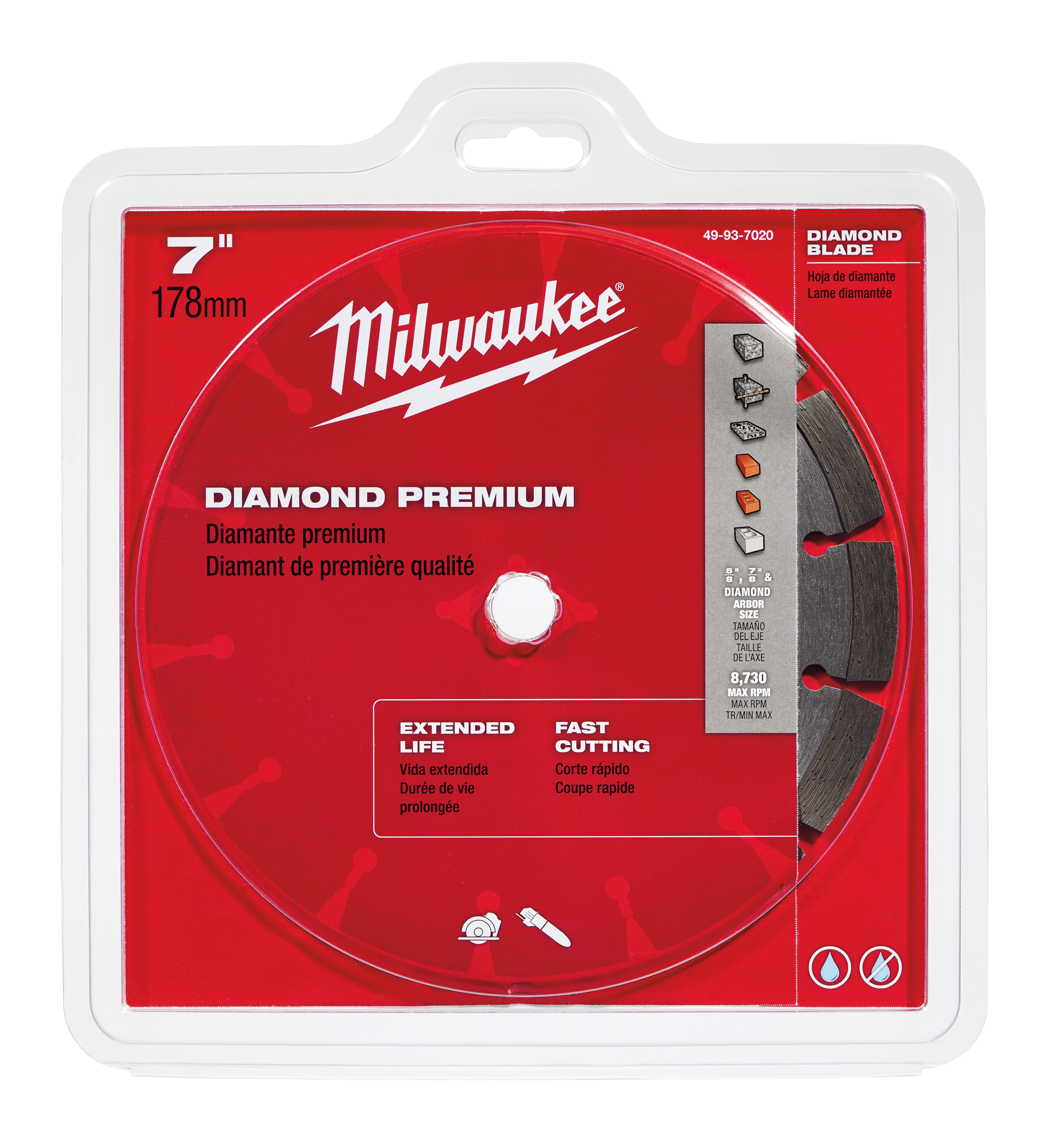 Diamond Premium Segmented Saw Blade IN STOCK Milwaukee 49-93-7000 4 in 