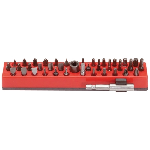 product Proto&reg; J9320 Ratcheting Screwdriver Bit Set, Imperial, 5 Pieces, 8-3/4 in L, S2 Steel, Polished Chrome