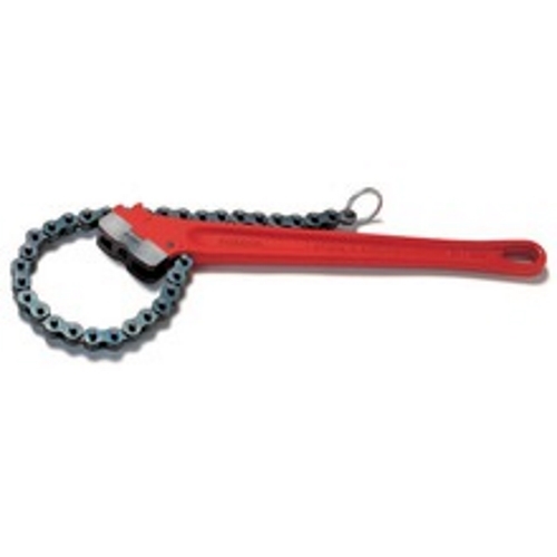 RIDGID® 31310 Light Duty Chain Wrench, 2 to 4 in Pipe, 12 in OAL, Alloy Steel Single/Double End Jaw, Alloy Steel Handle