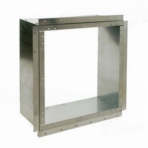 Airmaster® 06888 WS Series Wall Collar, 36 in H x 36 in W x 14-1/2 in D, Galvanized Steel, Domestic