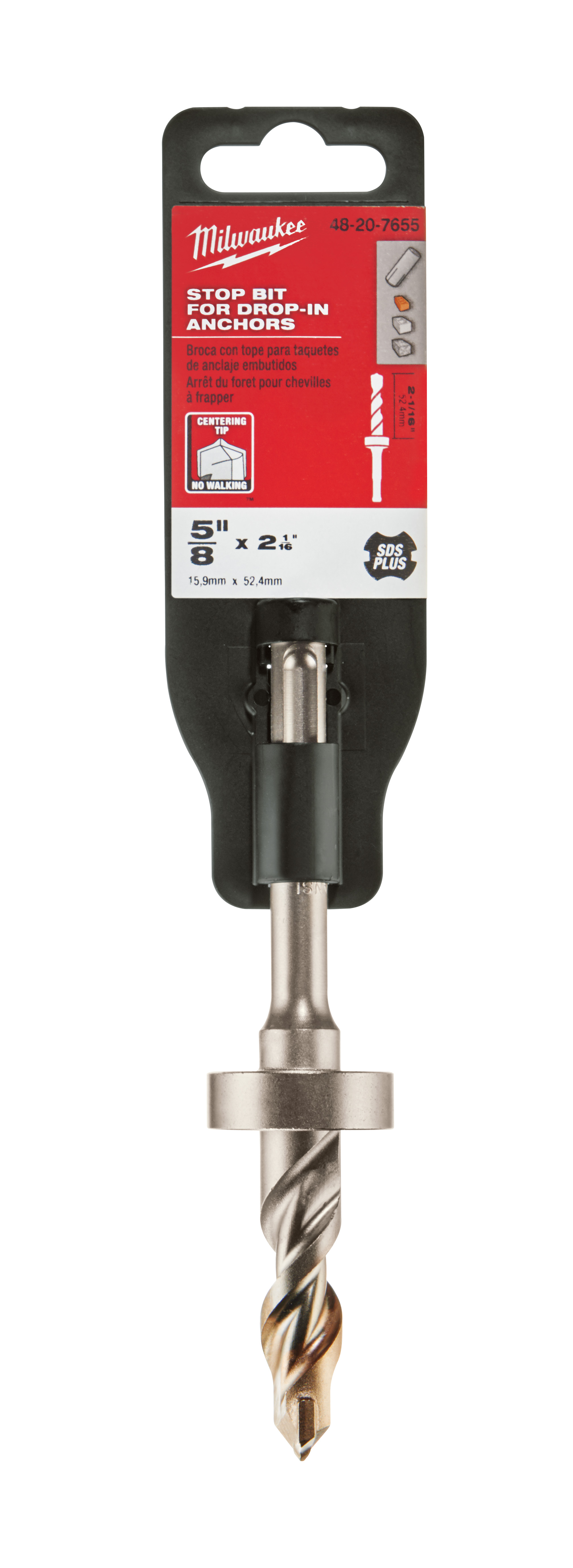 Milwaukee® M/2™ 2Cutter Rotary Hammer Drill Bit, 8 mm Dia x 110 mm L
