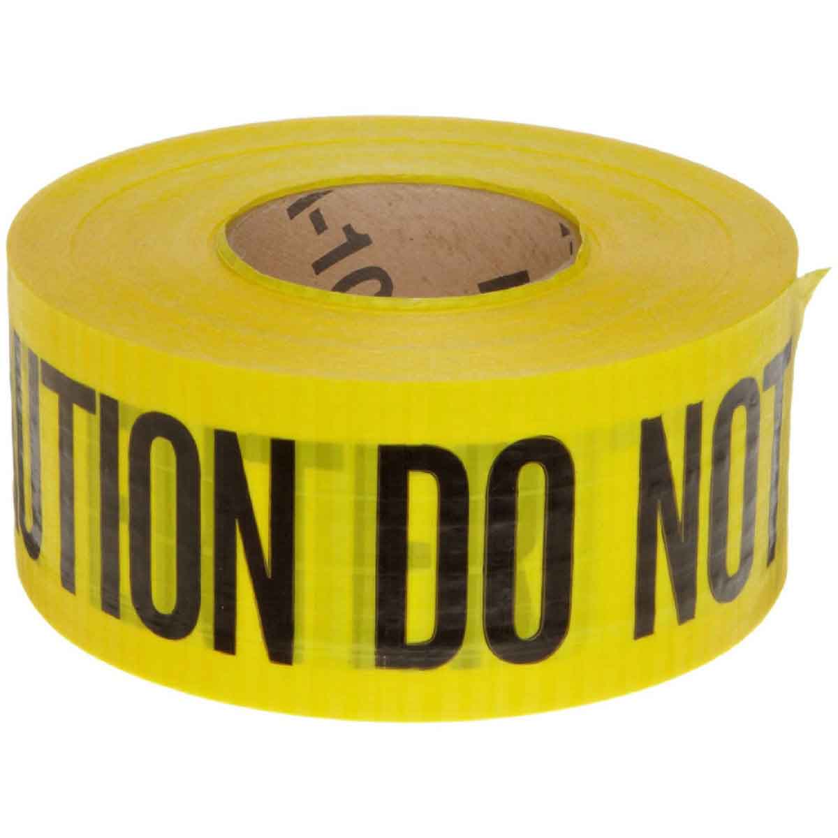 Brady® 91102 Reinforced Barricade Tape, CAUTION DO NOT ENTER, 500 ft ...