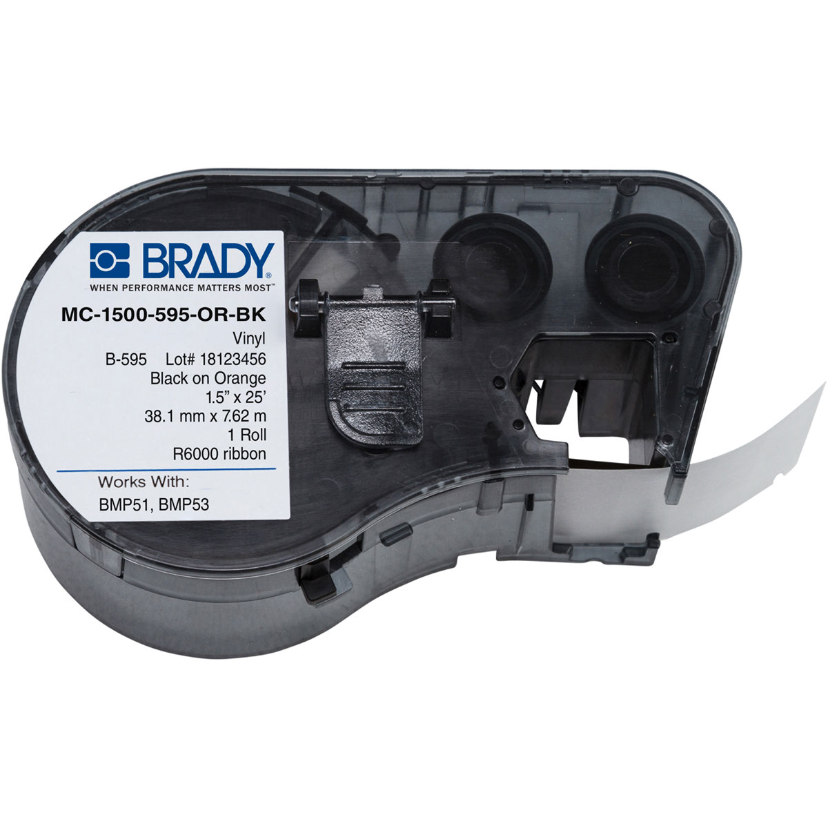 Brady® MC-1500-595-OR-BK