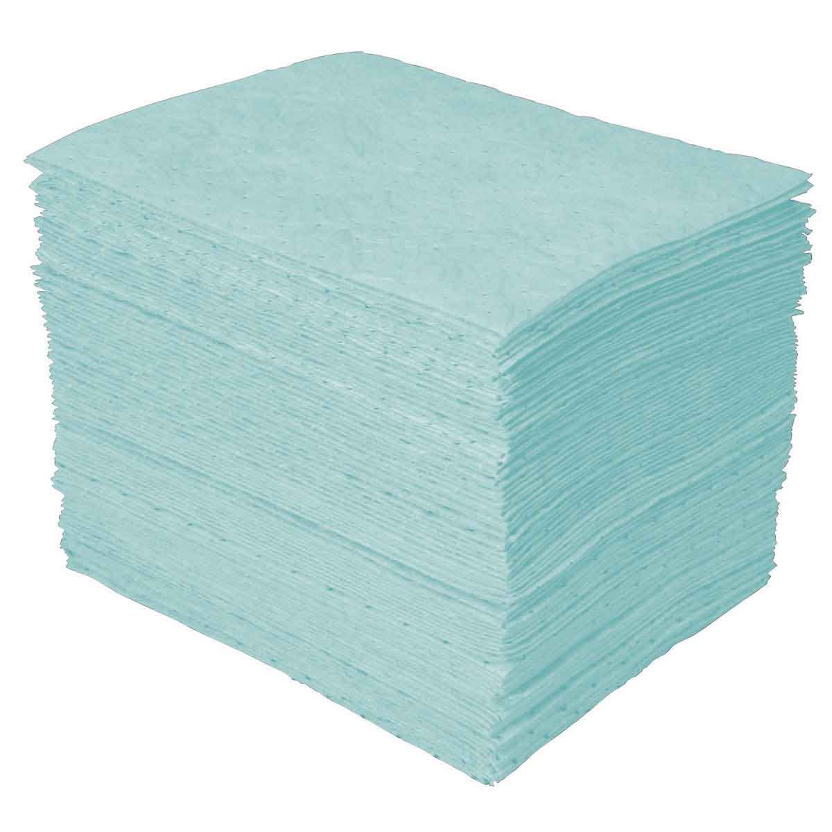 product SPC&reg; Universal Plus&trade; SPCUN1113 Mediumweight Absorbent Pad, 12 in L x 12 in W x 3 ply THK, 20 gal Absorption, Meltblown-Meltblown-Meltblown Polypropylene