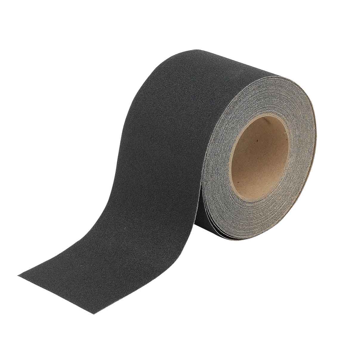 Brady® 78190 Laminated Non-Reflective Anti-Skid Tape Roll, 60 ft L x 2 in W x 0.026 in THK, B-916 Polyester/Aluminum Oxide Grit, Solid Surface Pattern