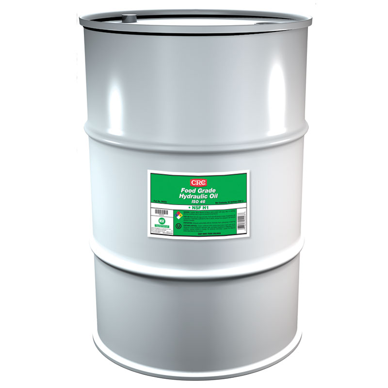 CRC® 04223 Food Grade Hydraulic Oil, 55 gal Drum, Liquid, Clear, 0.88