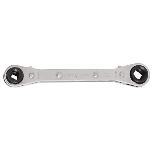 product Proto® TorquePlus™ J1170 Box End Wrench, 5/16 x 3/8 in Wrench, 12 Points, 15 deg Offset, 6-15/16 in OAL, Alloy Steel, Full Polished, ASME B107.100, AS954E S3.8.1, ANSI B107.6, Federal GGG-W-636E