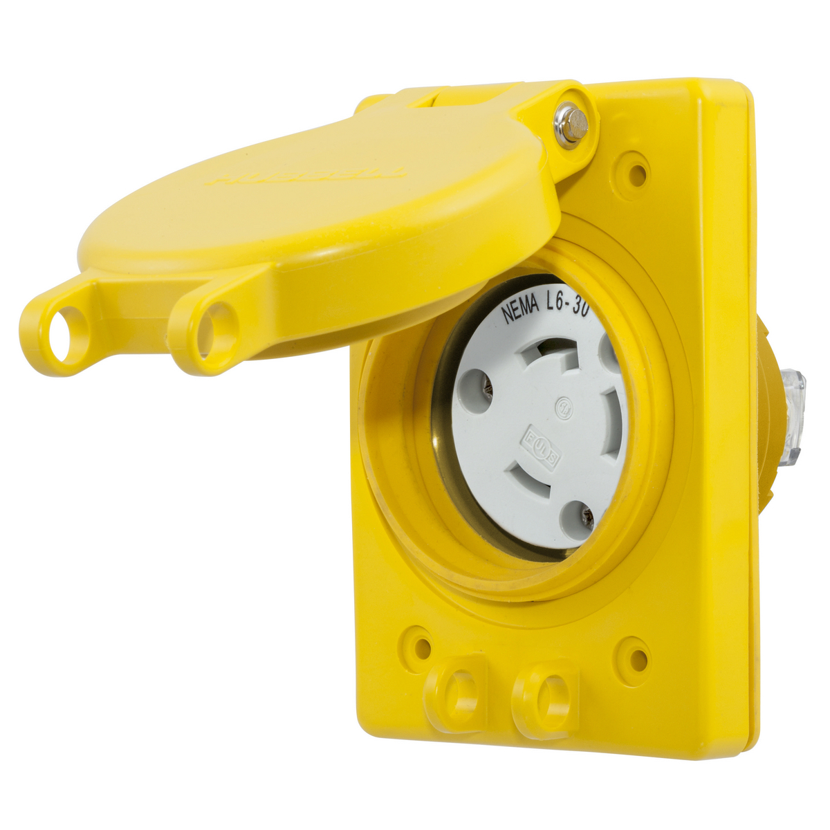 Watertight Locking Receptacle,30,Yellow 69W48 Pass And Seymour NEMA L630-R 785007032994
