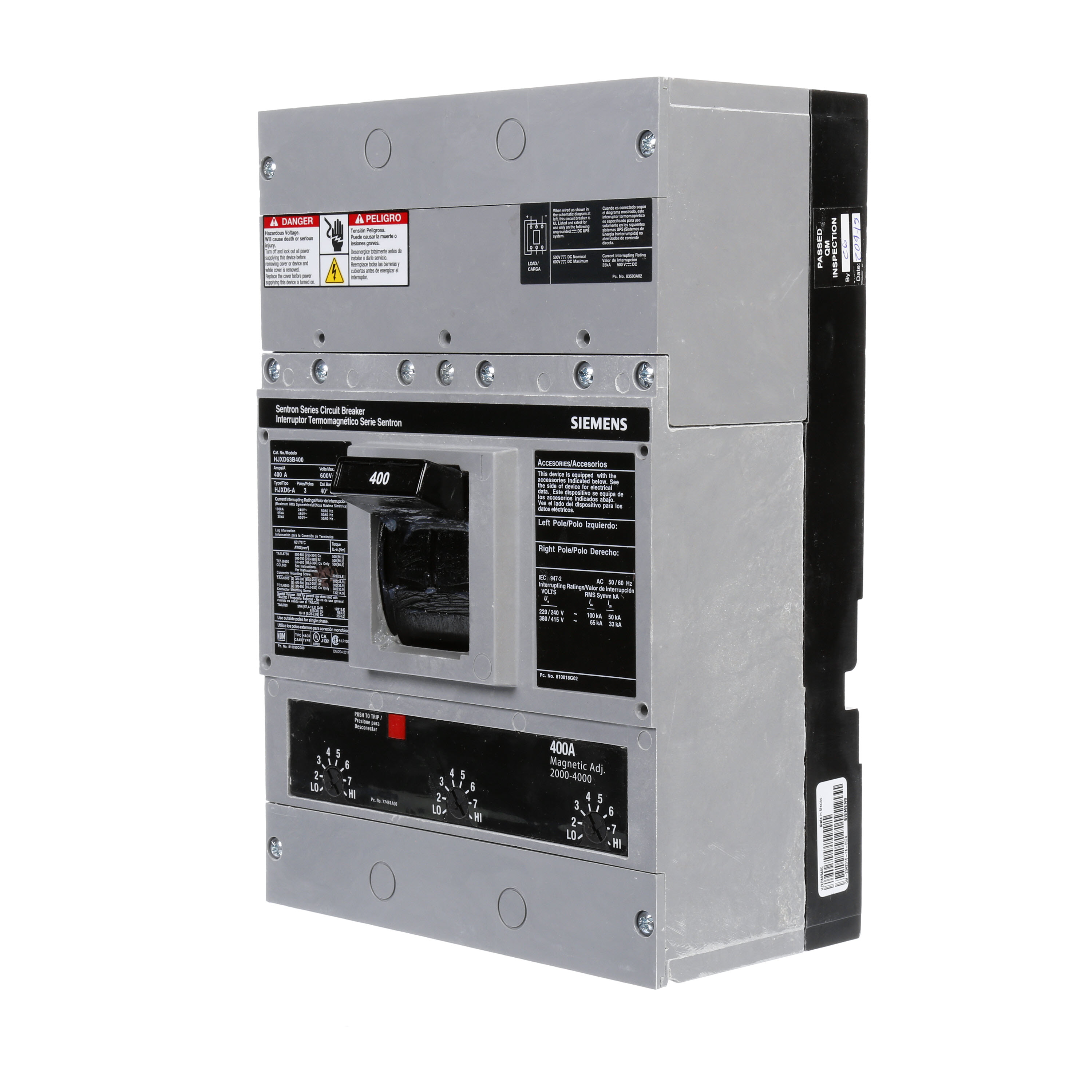 Siemens HJXD63B400 HJXD63B400 SIE | Crum Electric Supply, Co.