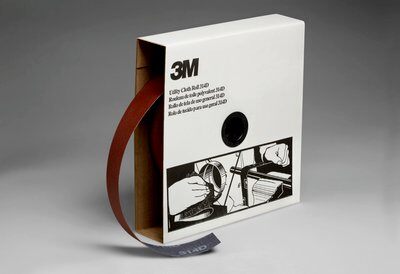 3M™ 19809 314D Lightweight Utility Closed Coated Abrasive Roll, 50 yd L x 1-1/2 in W, 120 Grit, Fine Grade, Aluminum Oxide Abrasive, Cloth Backing