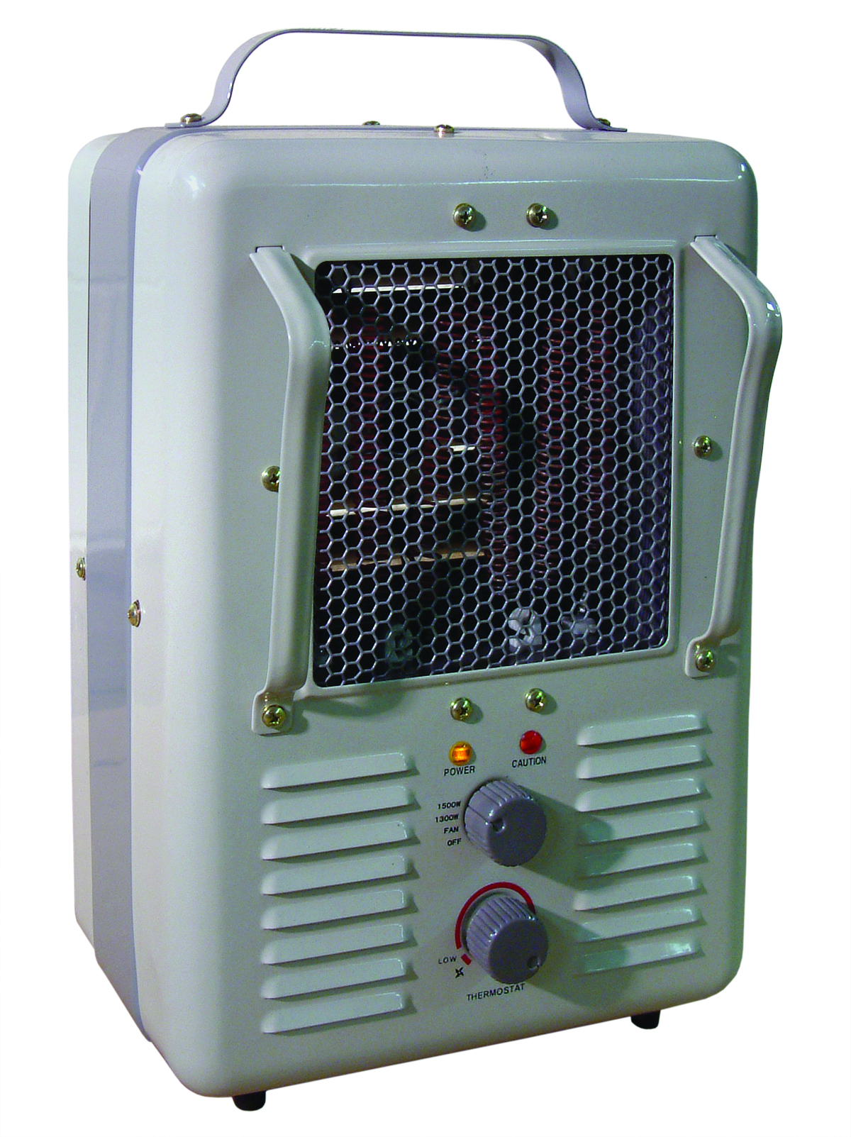 TPI 178TMC 1-Phase Fan Forced Standard Portable Electric Heater, 5120 Btu/hr Capacity, 120 VAC, 1.5/0.95 kW