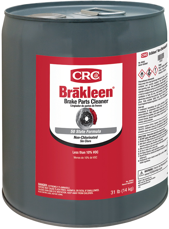 CRC® 05052 NonChlorinated Brake Parts Cleaner, 5 gal Pail, Liquid