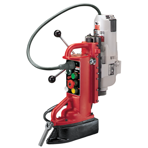 Milwaukee® 4206-1 Adjustable Position Heavy Duty Electromagnetic Drill Press, 3/4 in Chuck, 2 hp, 4-11/16 in Drill to Center From Base, 350 rpm Spindle Speed, 120 VAC