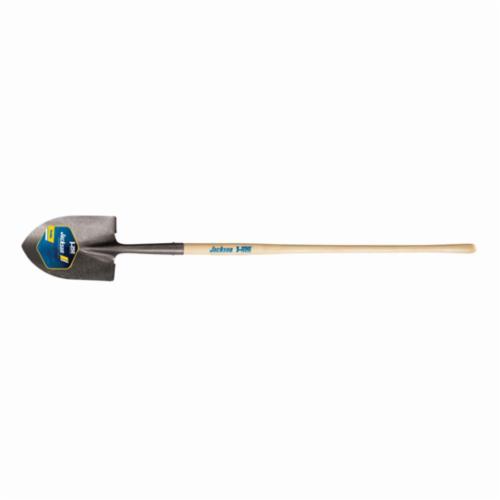 Jackson® 1201100 J-450 Square Point Pony Shovel, Double Tapered Forged Steel Blade, 47 in Handle Length, Hardwood Handle