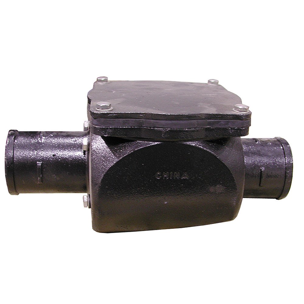 Jones Stephens™ B01002 Backwater Valve Without Hub, 2 in, Cast Iron Body