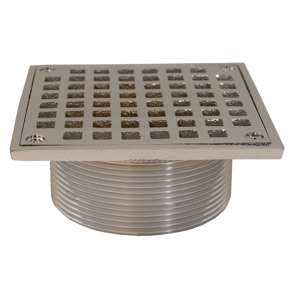 Jones Stephens™ D60954 Spud With Square Strainer, 3-1/2 in IPS, Brass