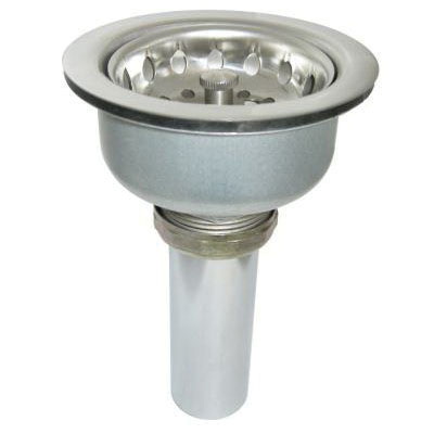 Just Manufacturing J-35 Drain With Crumb Cup Strainer, Stainless Steel, Domestic