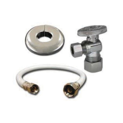 Kissler 88-1040 Faucet Connector Kit, For Use With: Faucets and Toilets, Stainless Steel