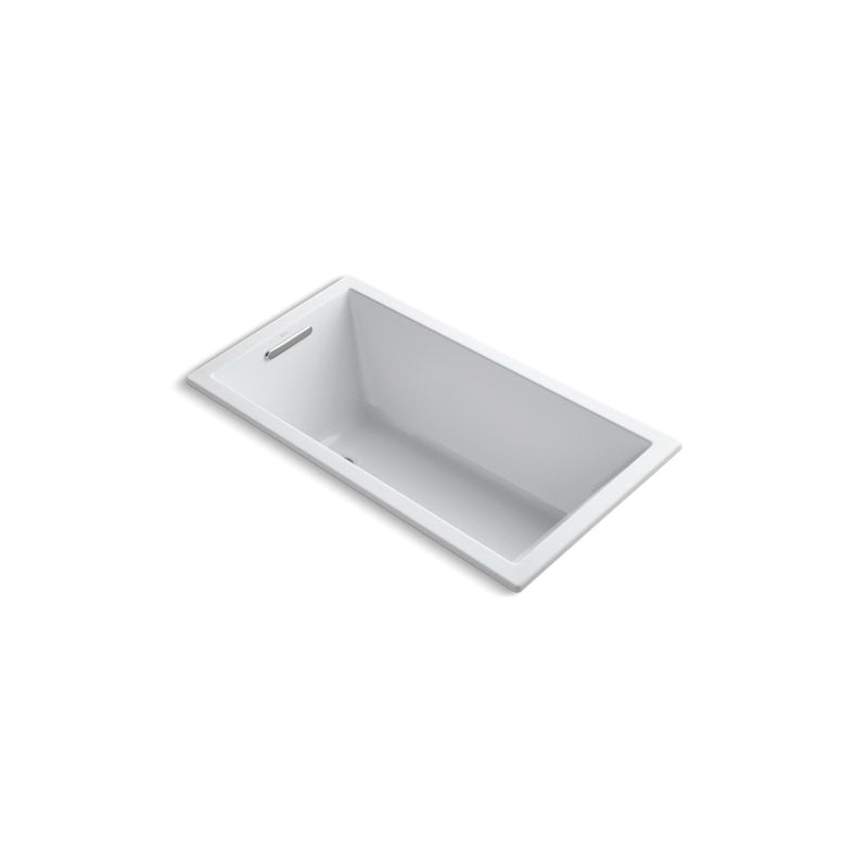 Kohler® 1130-0 Bathtub, Underscore®, Soaking, Rectangular Shape, 60 in L x 32 in W, End Drain, White