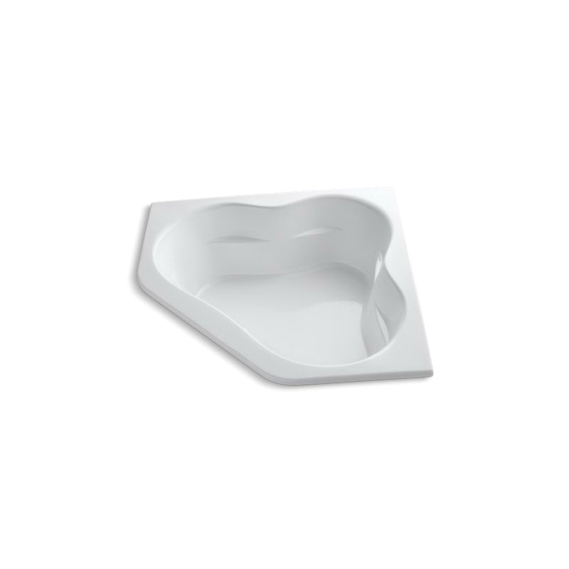 Kohler® 1161-0 Bathtub, Tercet®, Soaking, 60 in L x 60 in W, Center Drain, White