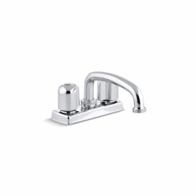 Kohler® 11935-U-CP Laundry Tray Utility Sink Faucet, Trend®, 2.2 gpm Flow Rate, 4 in Center, Polished Chrome, 2 Handles