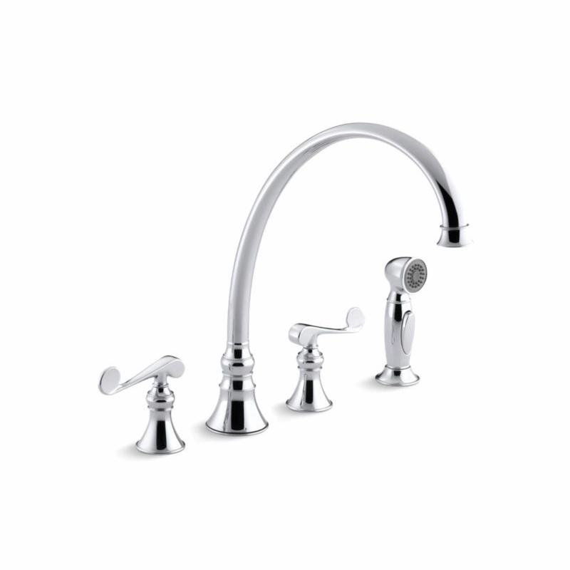 FaucetDepot - Kohler® 16111-4-CP Revival® Kitchen Sink Faucet, 1.5 gpm ...
