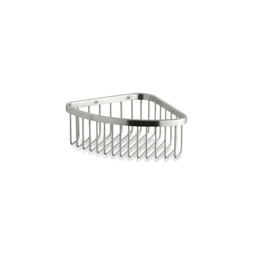 Kohler® 1896-BS Medium Shower Basket, 6-1/4 in W x 6-1/4 in D x 3 in H, Stainless Steel, Brushed Stainless Steel