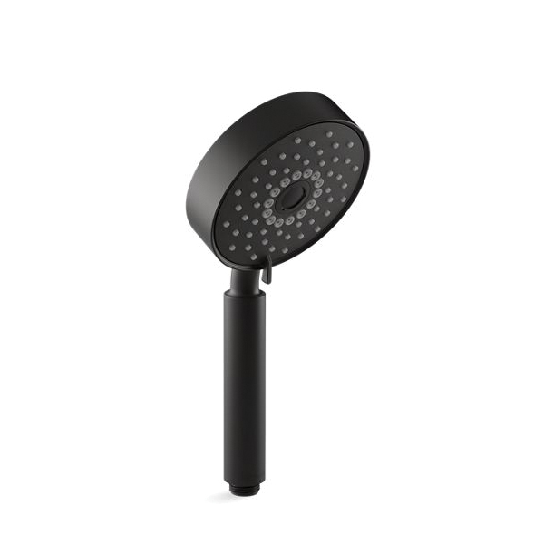 Kohler® 22166-G-BL Purist® Multi-Function Hand Shower With Katalyst® Air-Induction Technology, 1.75 gpm Max Flow, 3 Sprays, 5 in Dia x 11-3/16 in H Head, G 1/2 Connection