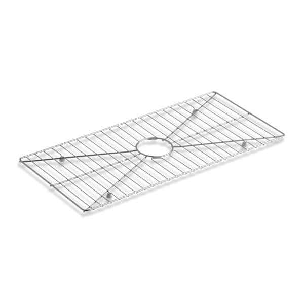 Kohler® 3141-ST Sink Rack, Poise®, 28-1/4 in L x 13-1/4 in W x 1 in H, Rectangular, Stainless Steel
