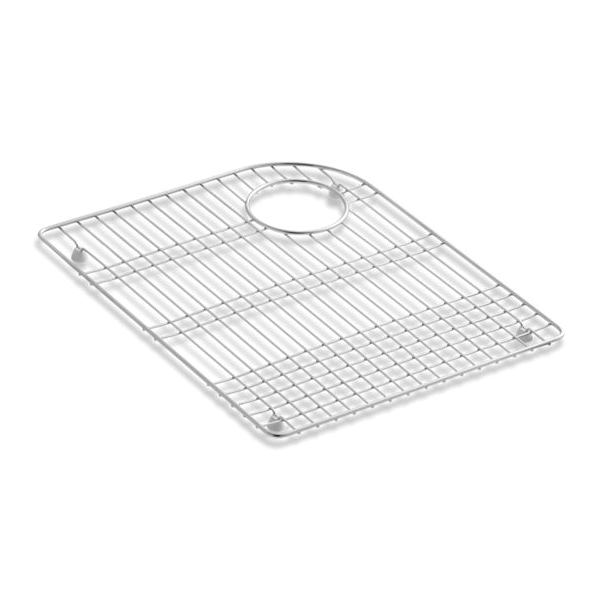 Kohler® 6001-ST Sink Rack, Executive Chef™, 17-5/8 in L x 14-1/4 in W x 1 in H, Stainless Steel