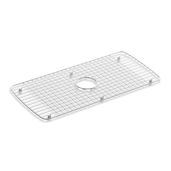 Kohler® 6063-ST Sink Rack, Cape Dory®, 27-1/2 in L x 13-3/8 in W x 1 in H, Rectangular, Stainless Steel