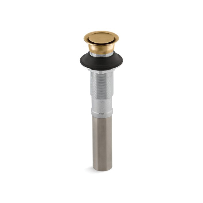 Kohler® 7124-BGD Pop-Up Clicker Drain, 1-1/4 in, Brass Drain, Vibrant® Moderne Brushed Gold