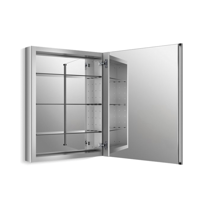 Kohler® 99006-NA Medicine Cabinet, Verdera™, 4-3/4 in OAL x 24 in OAW x 30 in OAH, Anodized Aluminum