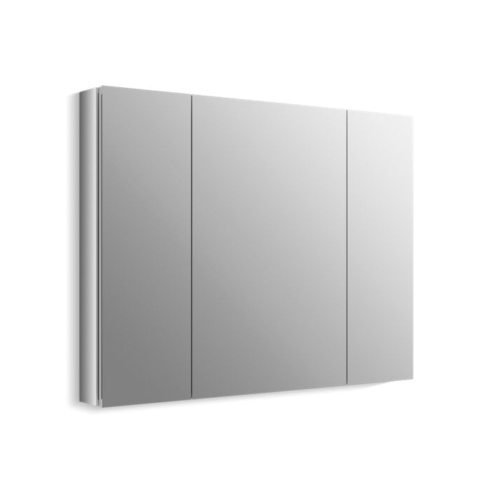 Kohler® 99010-NA Triple Door Medicine Cabinet, Verdera™, 4-3/4 in OAL x 40 in OAW x 30 in OAH, Anodized Aluminum