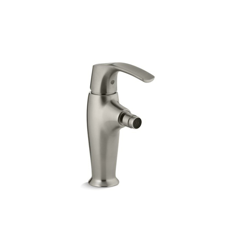 Kohler® 19481-4-BN Bidet Faucet, Symbol®, 2.2 gpm Flow Rate, 4-9/16 in H Spout, Vibrant® Brushed Nickel, 1 Handles, Pop-Up Drain
