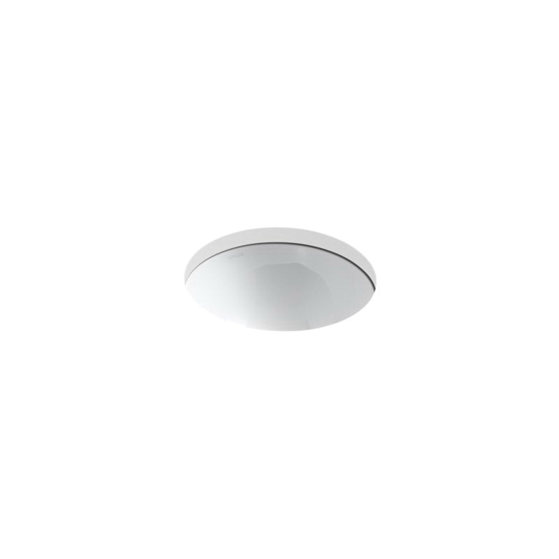 Kohler® 2298-0 Bathroom Sink, Compass®, Round Shape, 13-1/4 in W x 13-1/4 in D x 7 in H, Drop-In Mount, Vitreous China, White