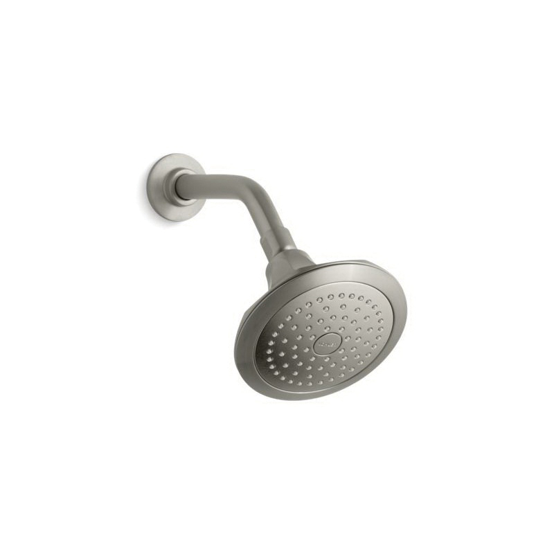 Kohler® 457-AK-BN Memoirs® 1-Function Showerhead With Katalyst® Air-Induction Spray, 2.5 gpm Min, 1 Sprays, Wall Mount, 5-1/2 in Dia x 4-11/16 in H Head