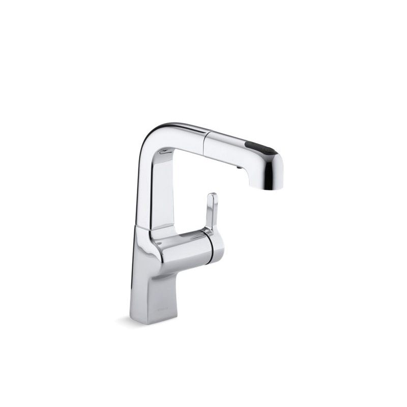 Kohler® 6332-CP Bar Sink Faucet, Evoke®, Polished Chrome, 1 Handle, 1.8 gpm