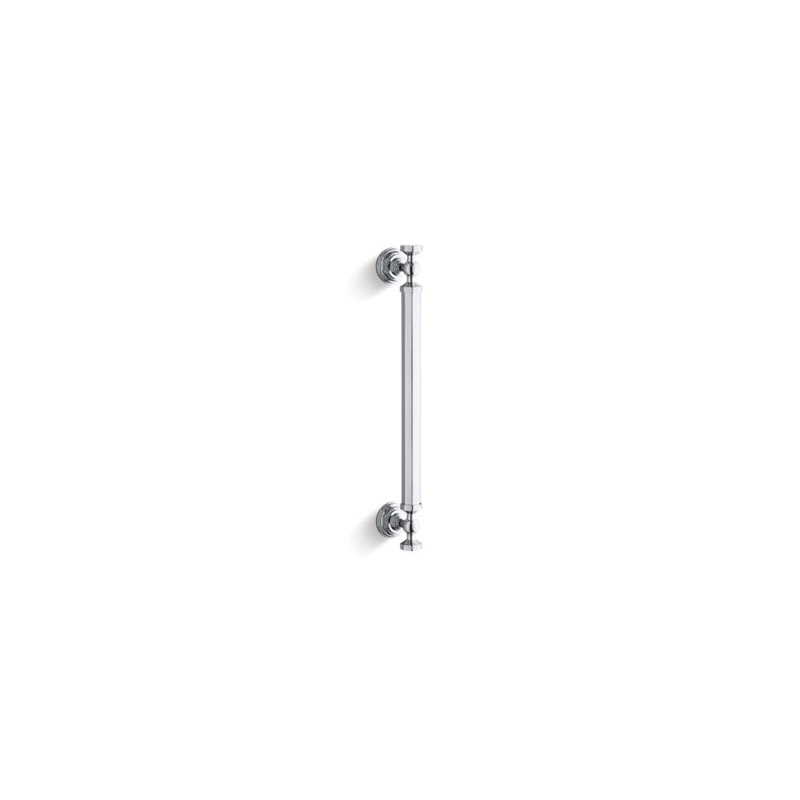 Kohler® 705768-SHP Classic Style Pivot Handle, Pinstripe®, 14 in L x 2-3/4 in W, Brass, Bright Polished Silver